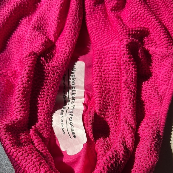 Decree Hot Pink Textured Bikini Bottom - Picture 3 of 5